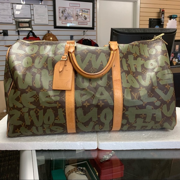 louis vuitton keepall graffiti